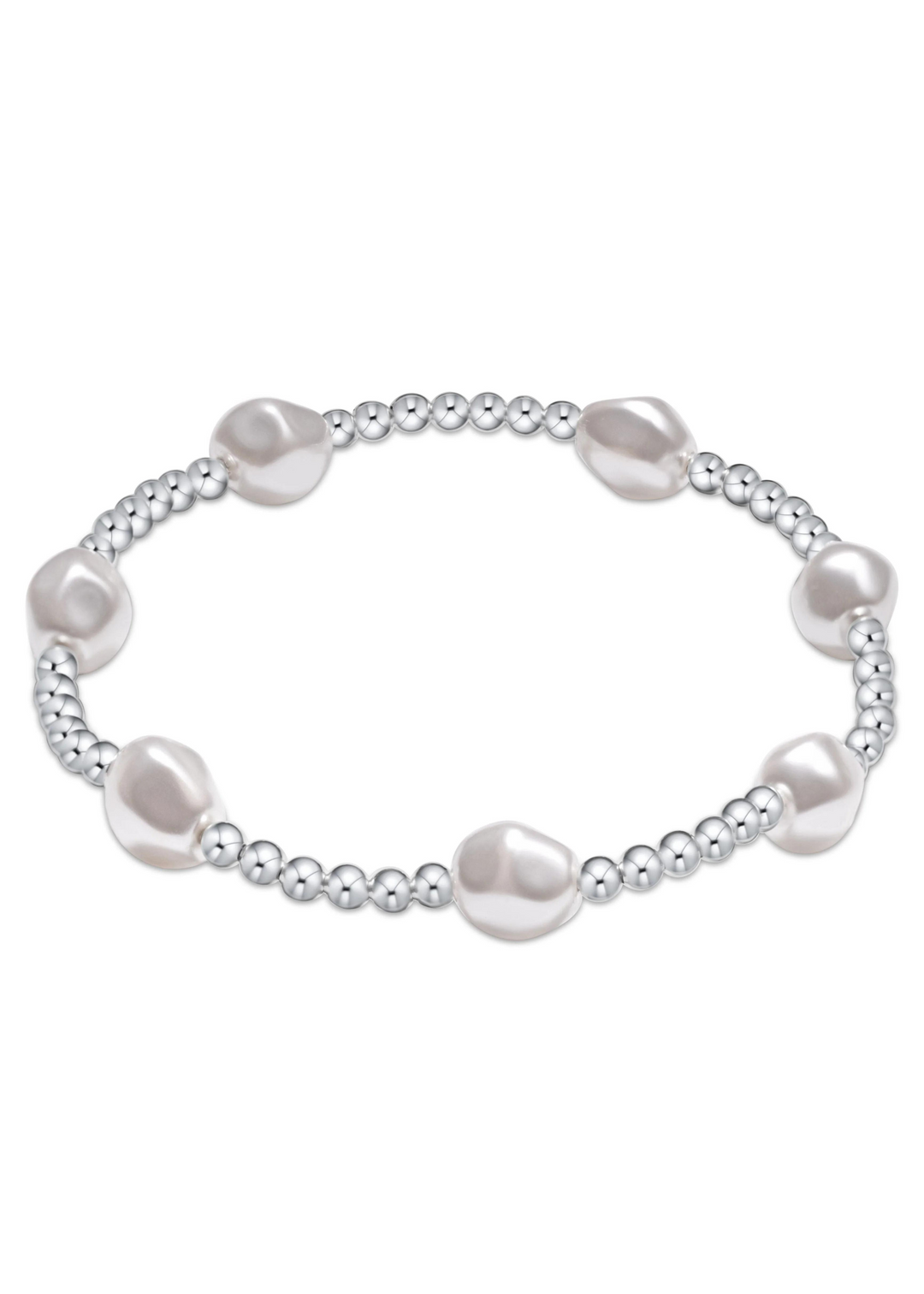 enewton Designs Admire Sterling 3mm Bead Bracelet - Pearl