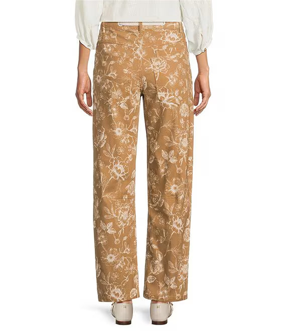 Gypsy Printed Barrel Jeans