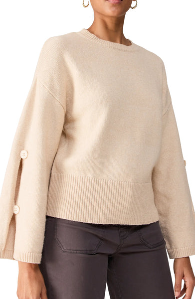 Sanctuary Clothing Button Sleeve Sweater
