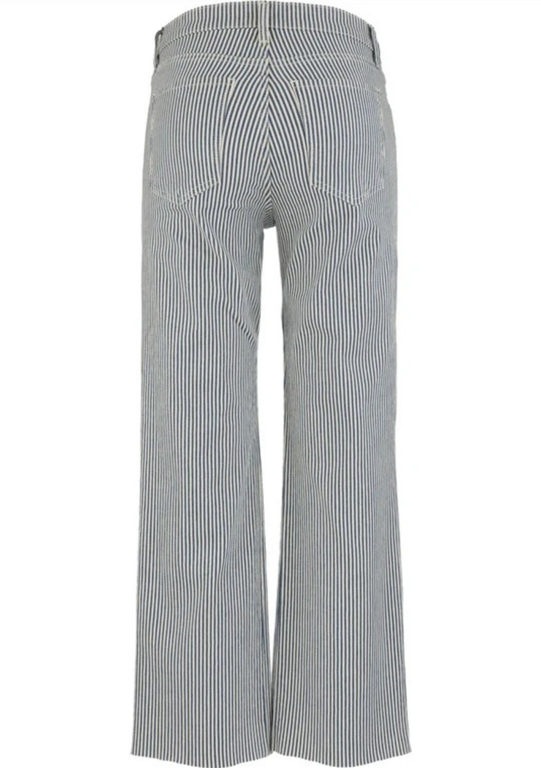 Kut From the Kloth Kelsey High Rise Ankle Flare Jeans - Navy/Ivory