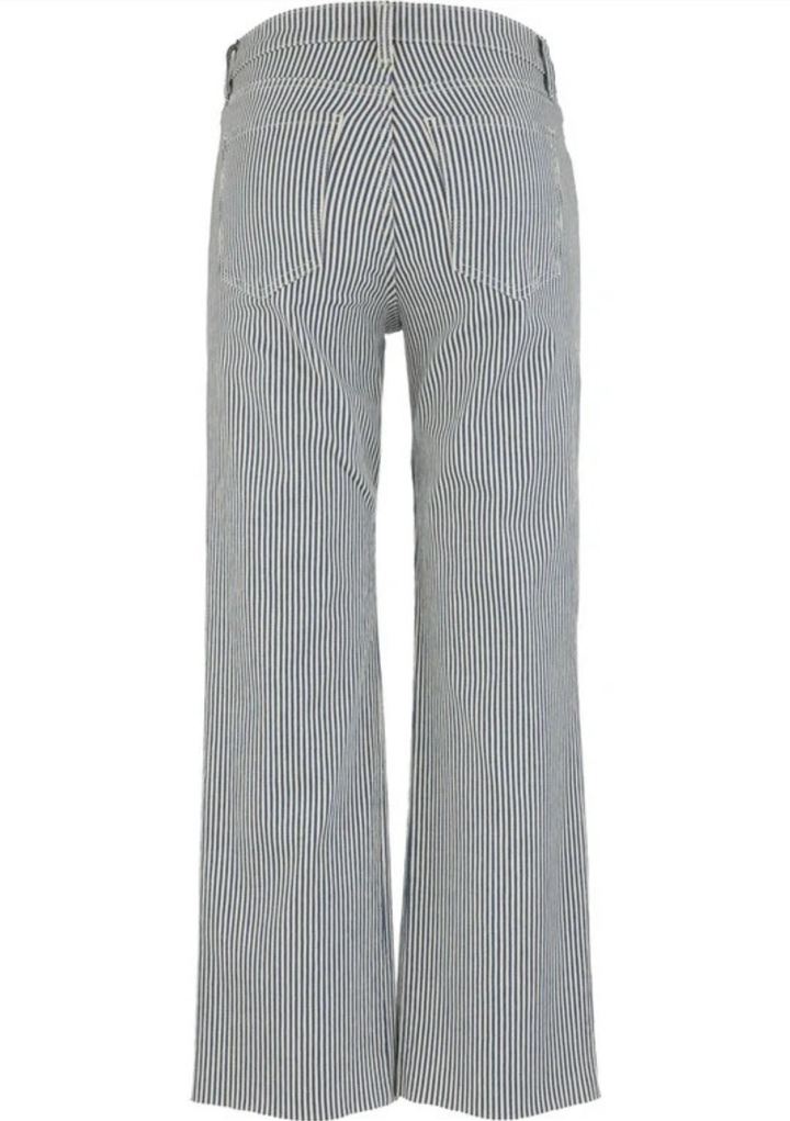 Kut From the Kloth Kelsey High Rise Ankle Flare Jeans - Navy/Ivory