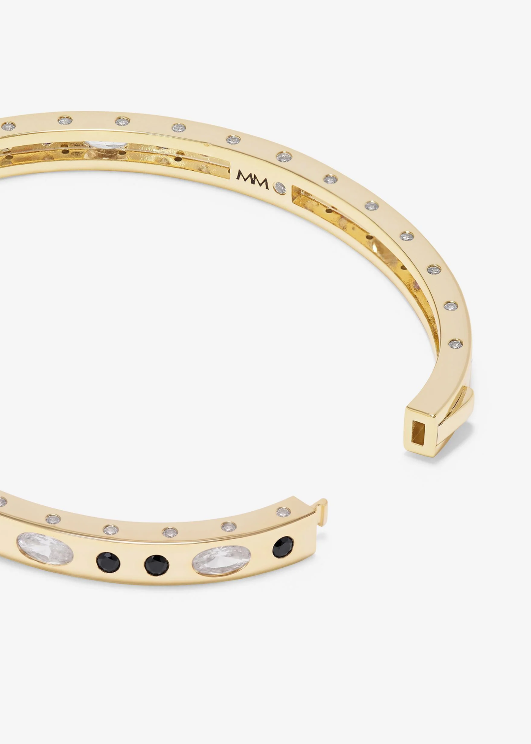 Melinda Maria Ashley Sunset Lock Cuff 6mm - Gold/Black