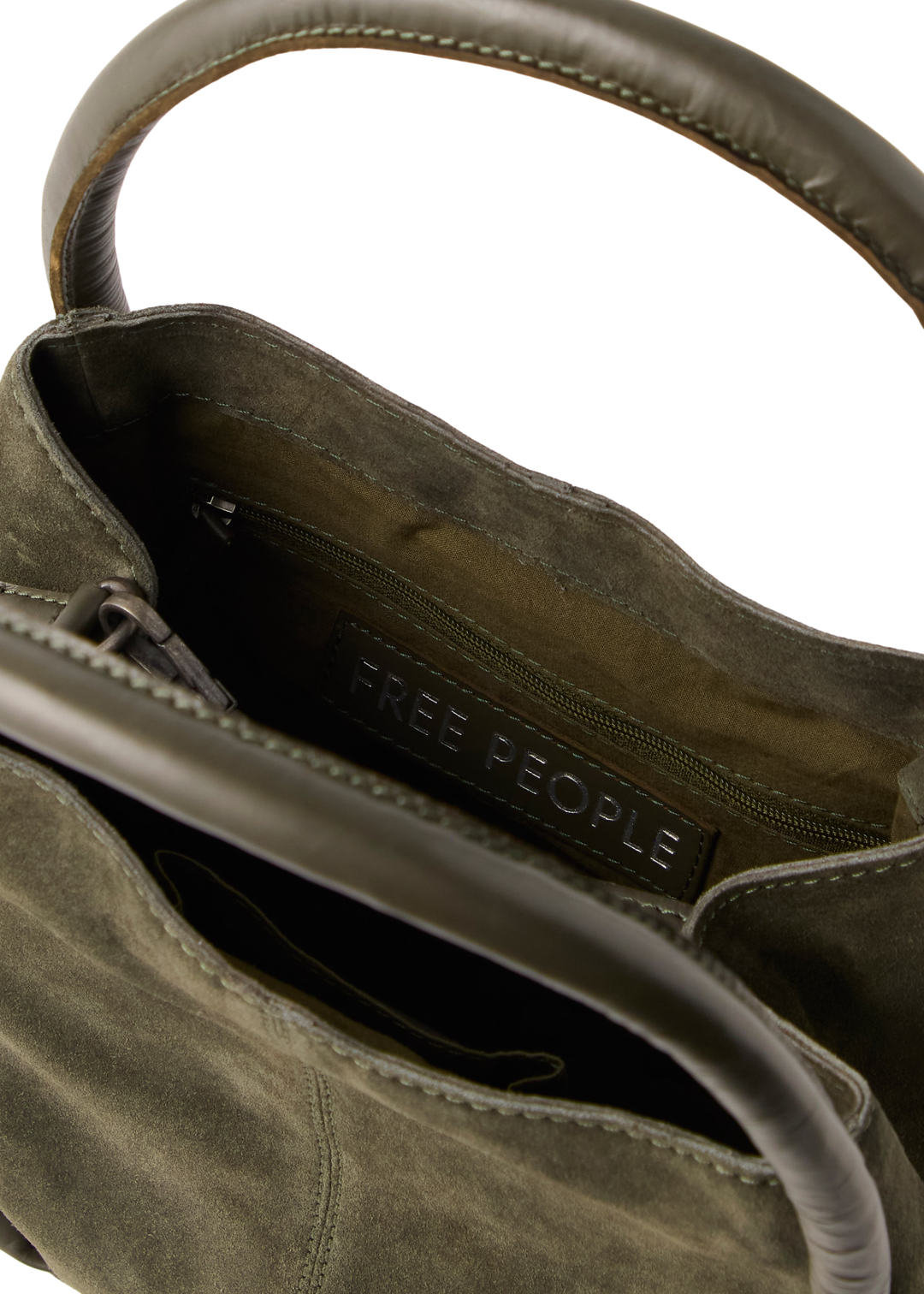Free People Barlow Bucket Bag - Dark Olive