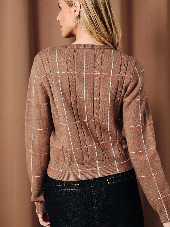 Julia Plaid Cardigan