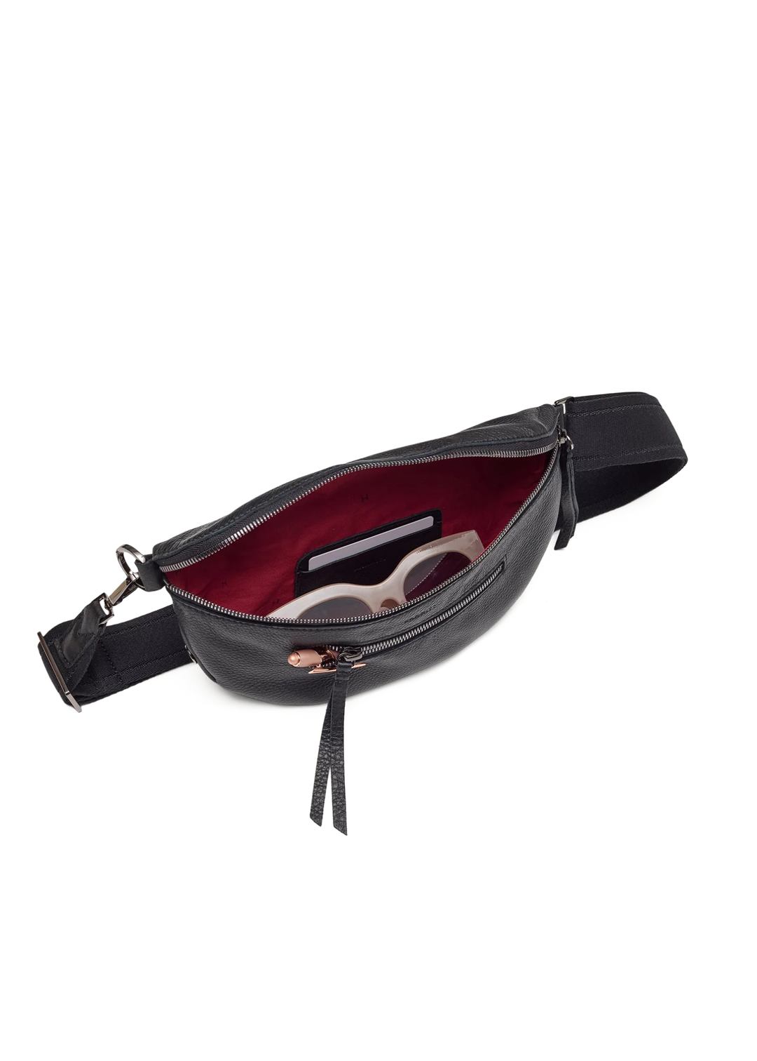 Hammitt Charles Crossbody Med - Black/Gunmetal