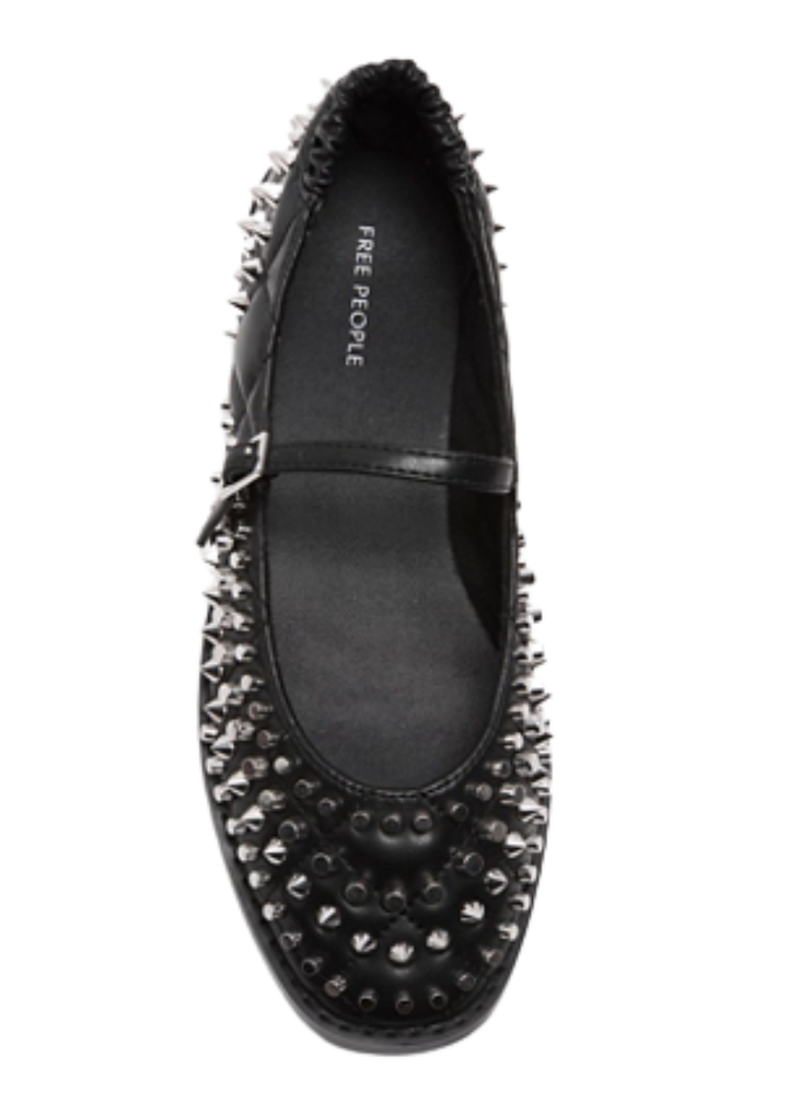 Free People Mirrorball Studded Mary Janes