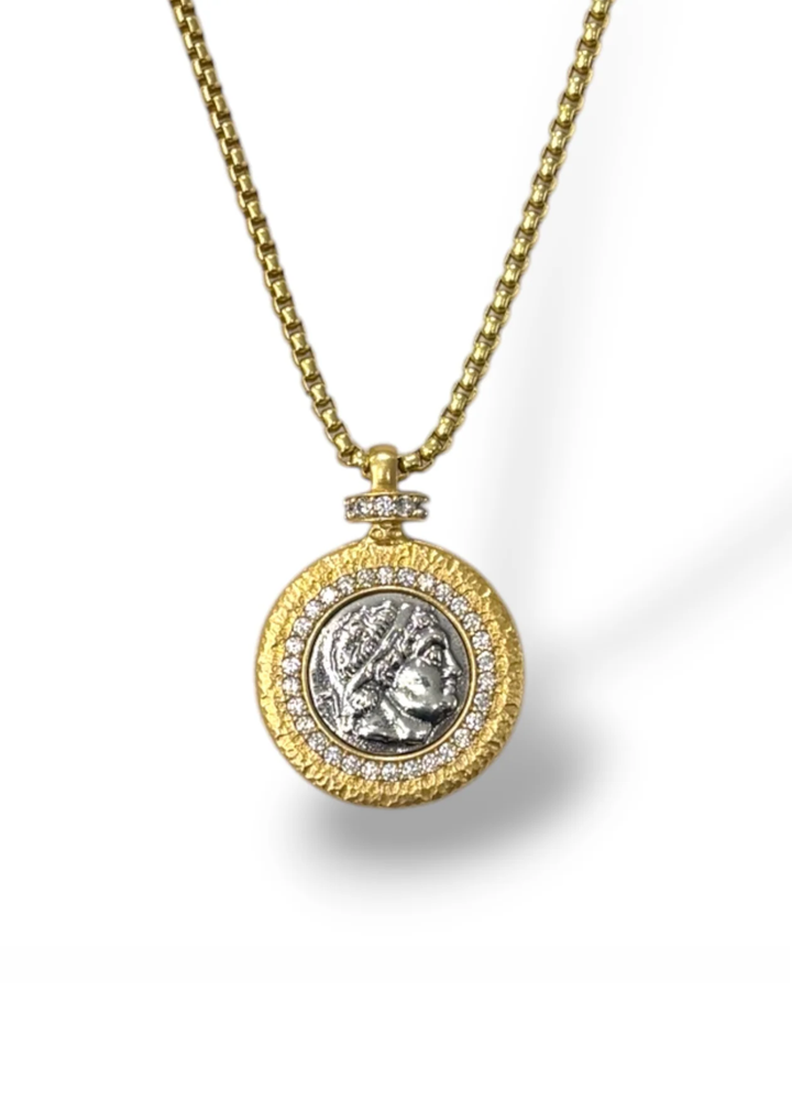 Tat2 Designs Gold Eden Coin Necklace