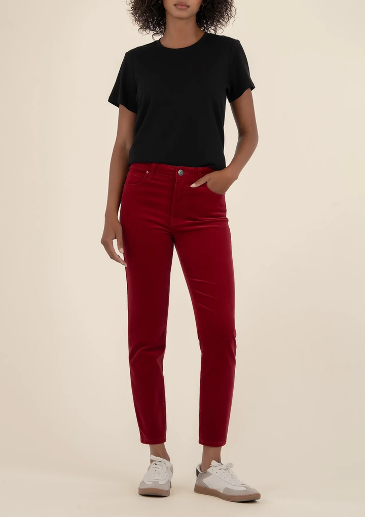 Kut From the Kloth Charlize High Rise Fab Ab Cigarette Leg-Raw Hem Jeans