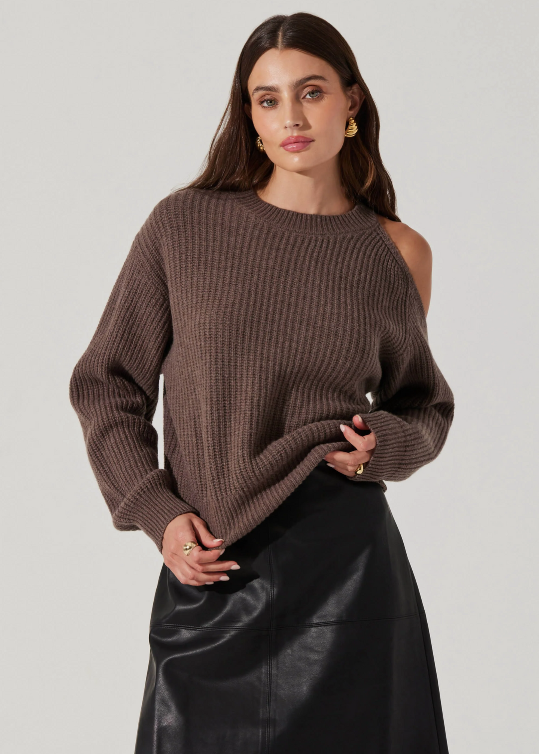 ASTR the Label Millicent Sweater in Mushroom