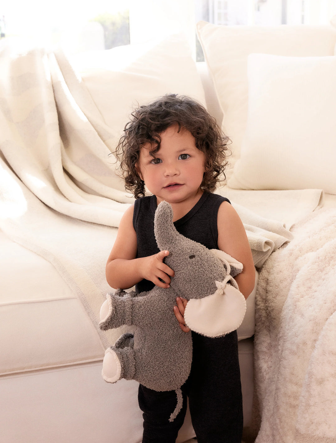 Barefoot Dreams CozyChic Elephant Buddie - Warm Gray/Stone