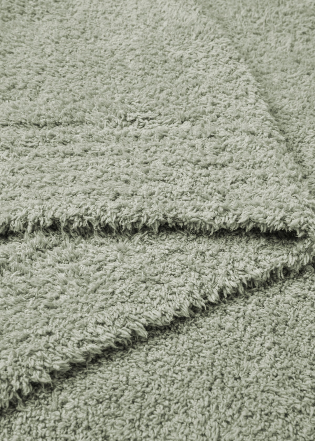 Close up of a green blanket