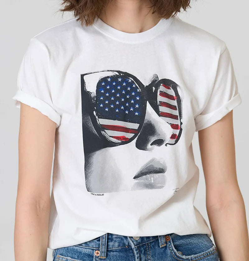 CPRESS Studio Free and Brave Mushie Tee