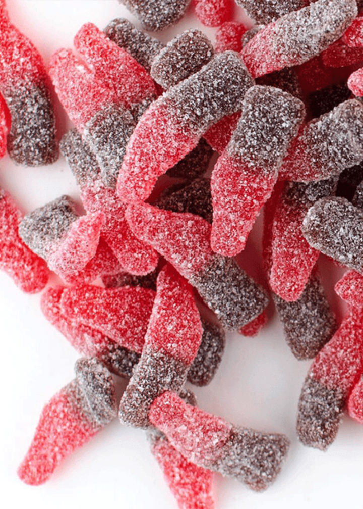 Sour Cherry Cola Bottle Gummies