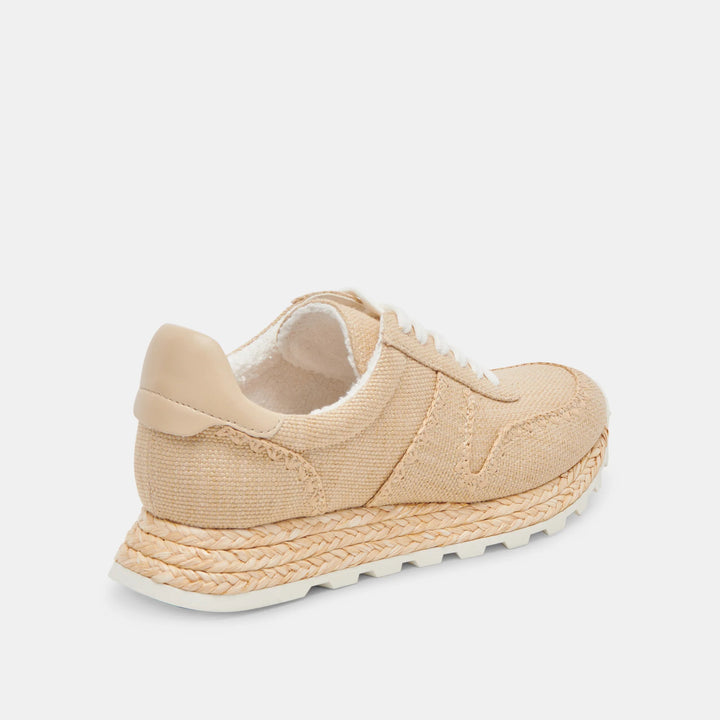 Dolce Vita Ayita Sneakers in Lt Natural Raffia