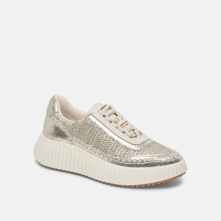 Dolce Vita Dolen Sneakers in Gold Knit