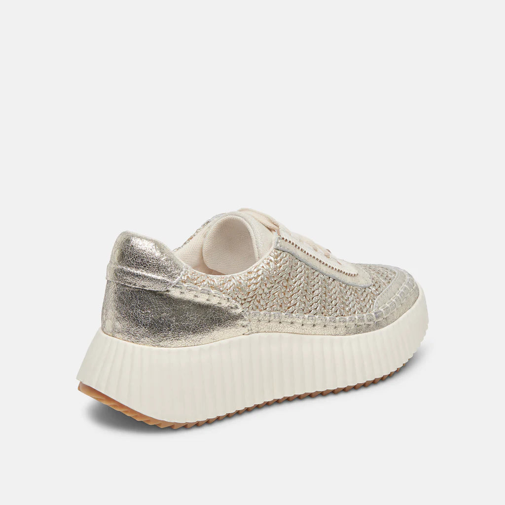 Dolce Vita Dolen Sneakers in Gold Knit