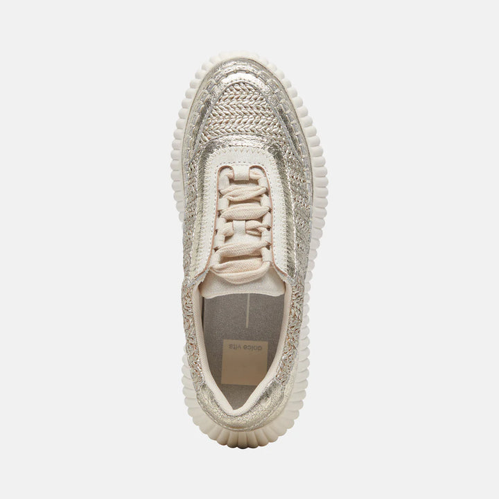 Dolce Vita Dolen Sneakers in Gold Knit