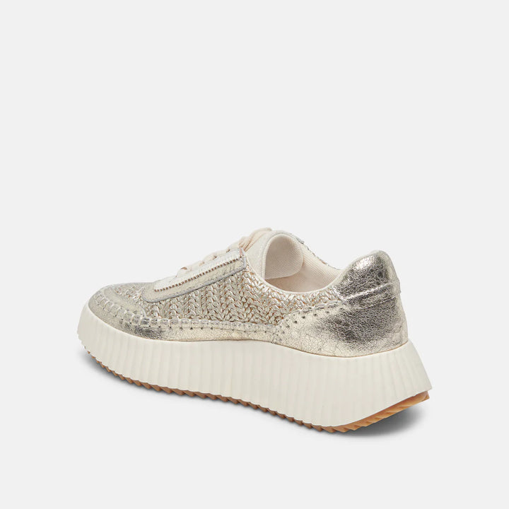 Dolce Vita Dolen Sneakers in Gold Knit