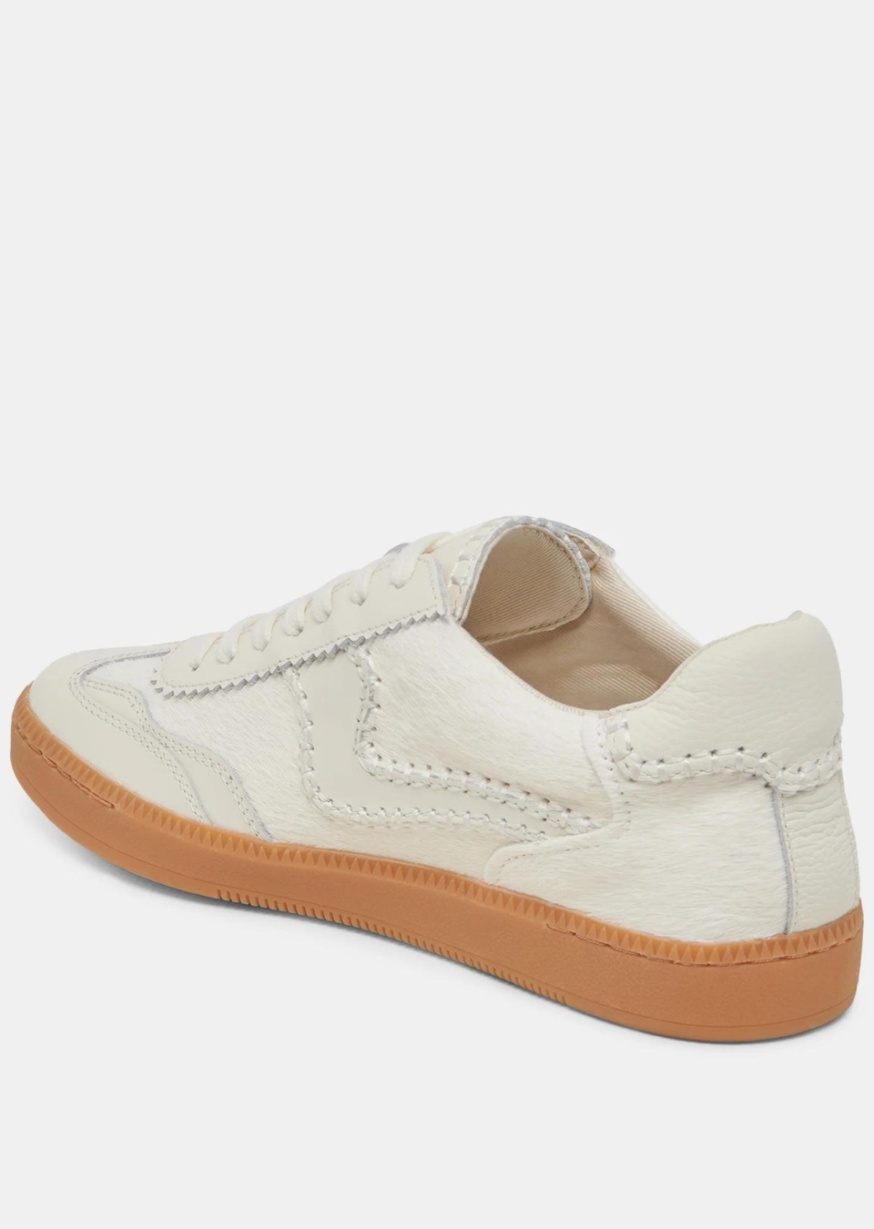 Dolce Vita Notice Stitch Sneaker in Ivory Calf Hair