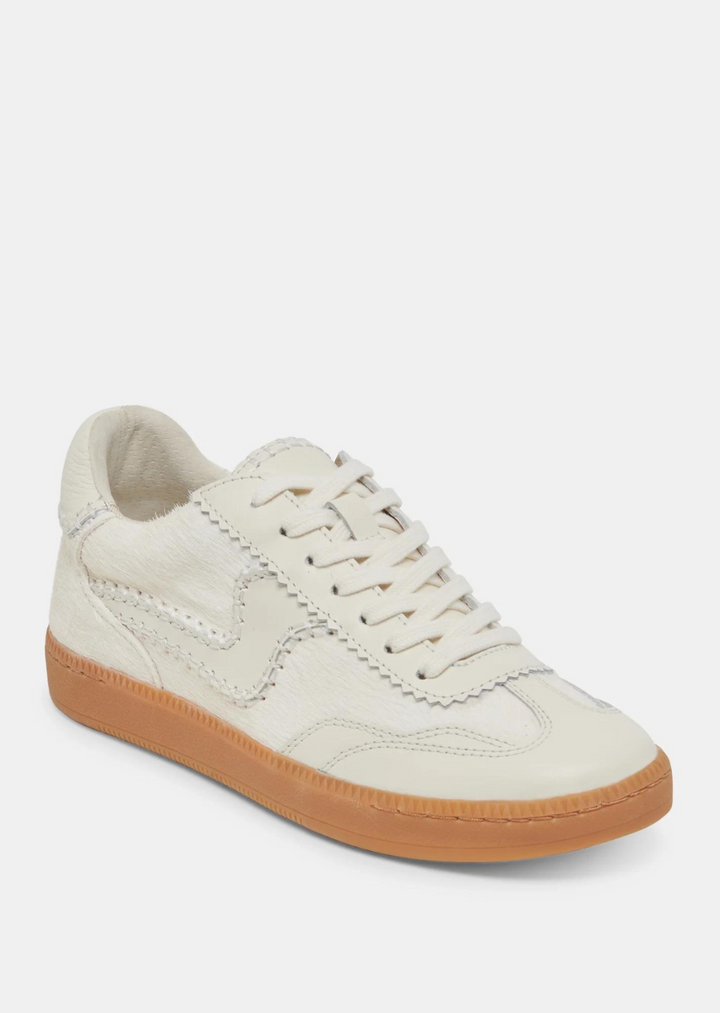 Dolce Vita Notice Stitch Sneaker in Ivory Calf Hair