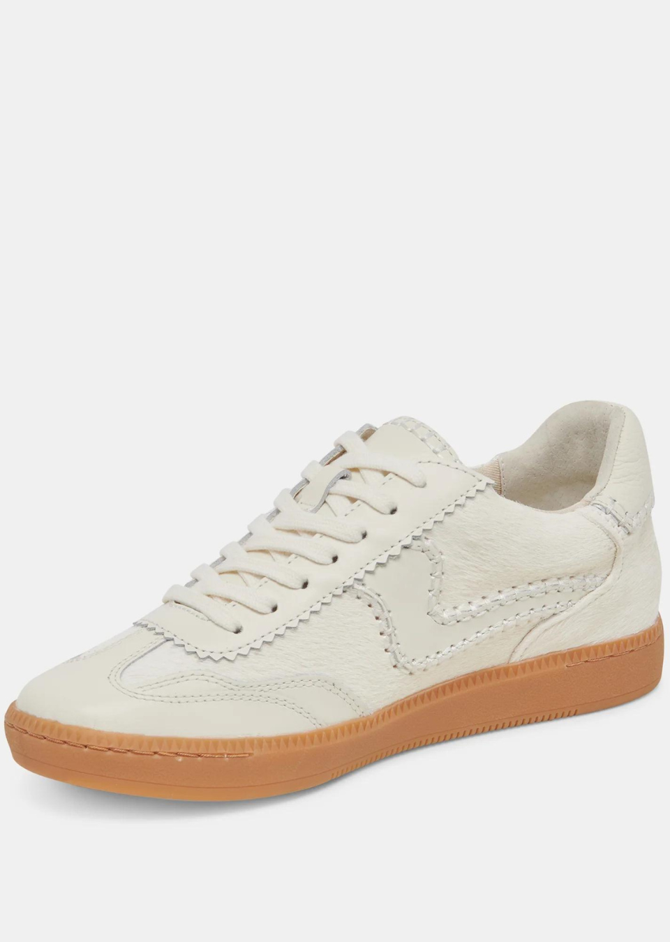 Dolce Vita Notice Stitch Sneaker in Ivory Calf Hair