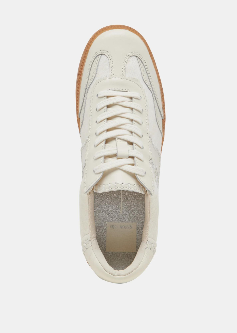 Dolce Vita Notice Stitch Sneaker in Ivory Calf Hair