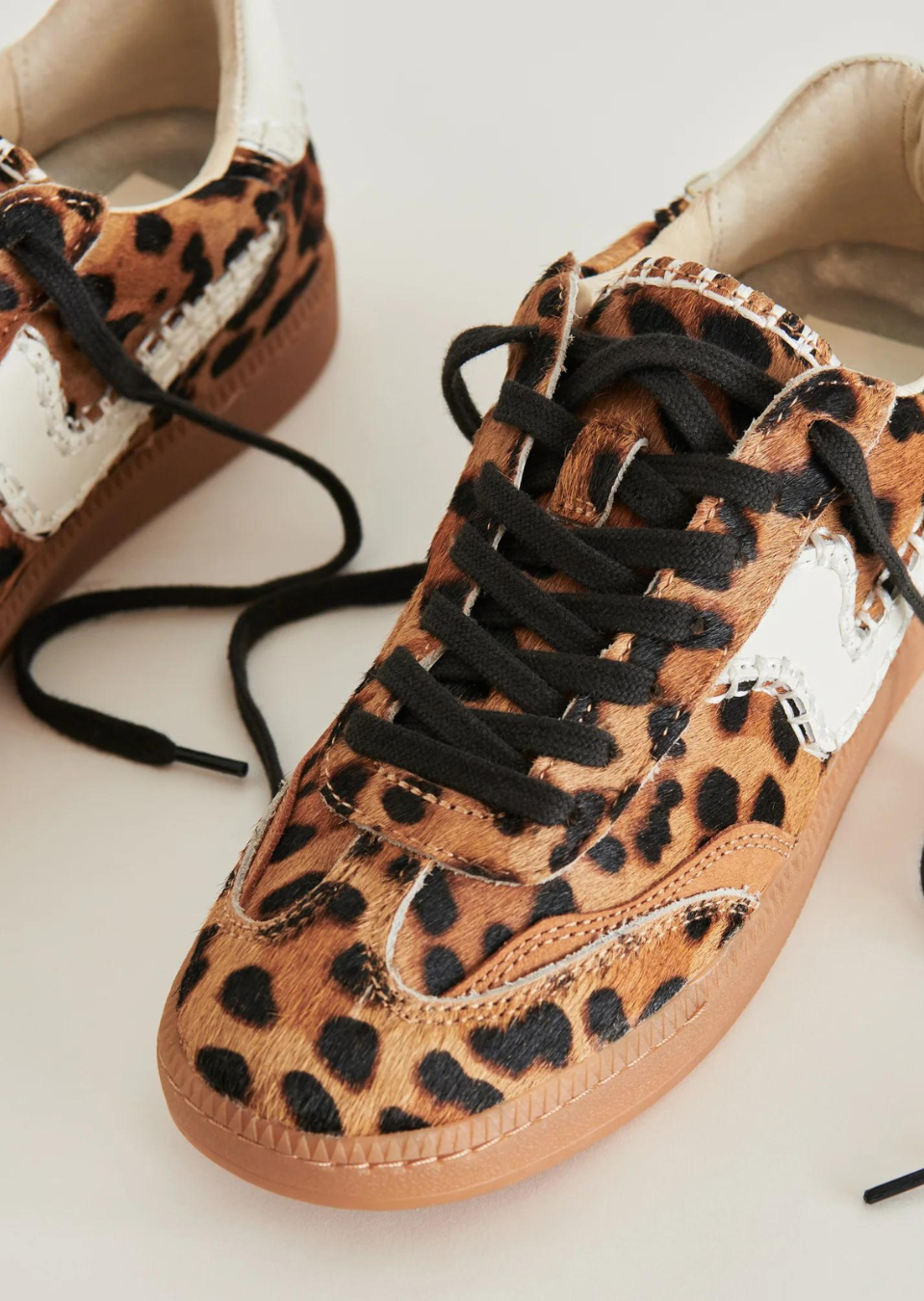 Dolce Vita Notice Stitch Sneaker in Leopard Calf Hair