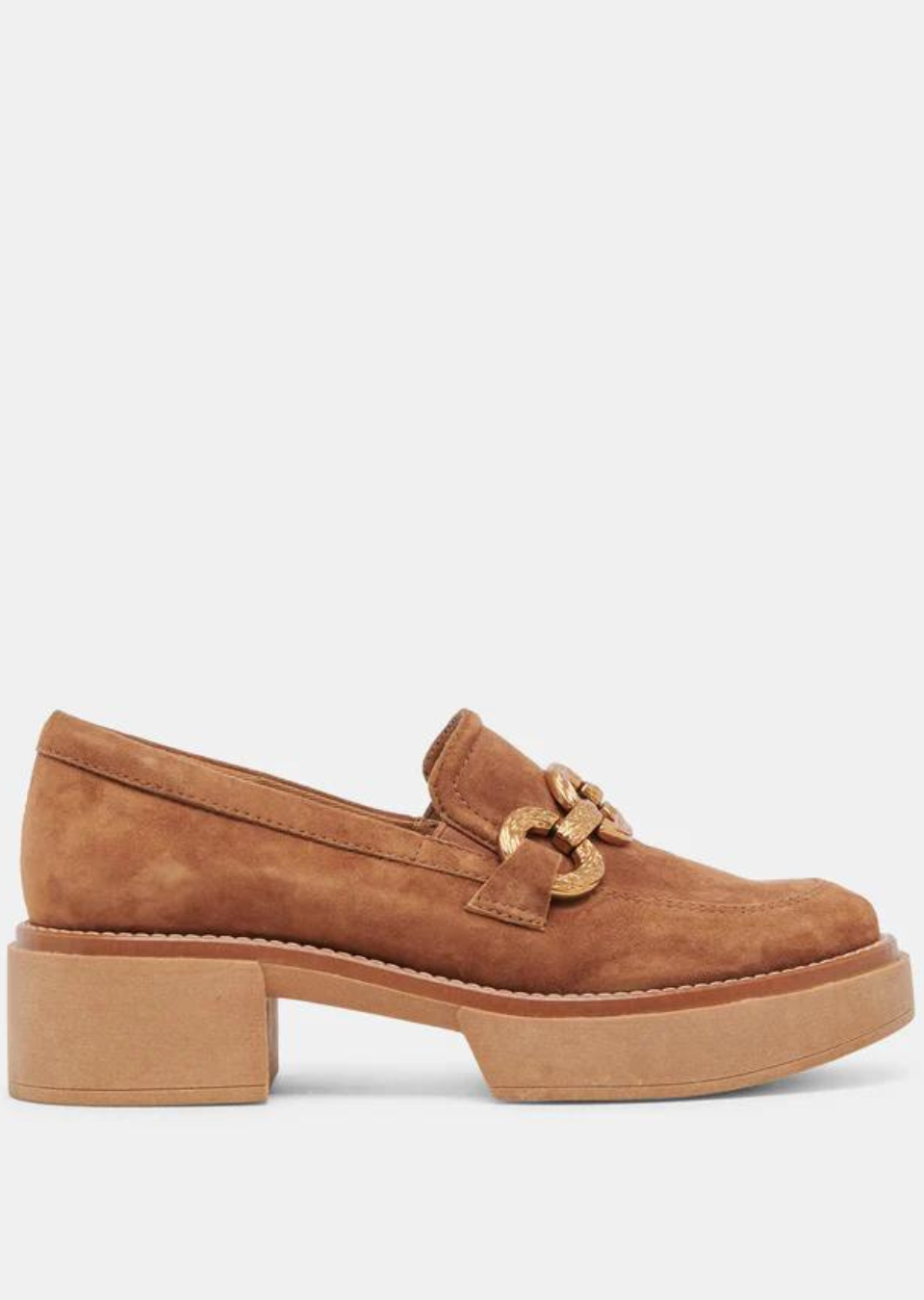 Dolce Vita Sheena Loafer in Brown Suede