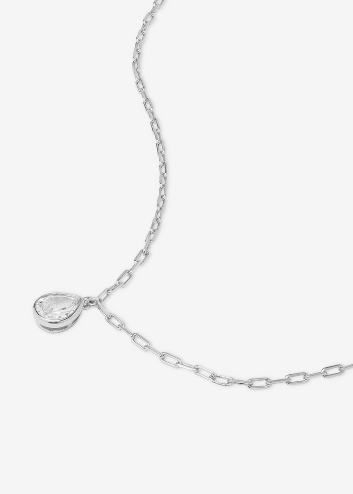 Melinda Maria Drop of Perfection Necklace - Silver