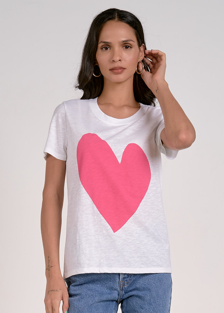 Elan All My Heart Tee in White