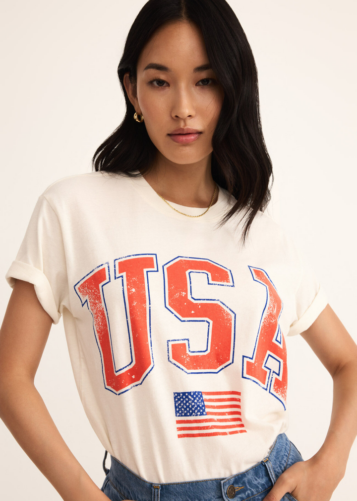 Z Supply Flag Boyfriend Tee