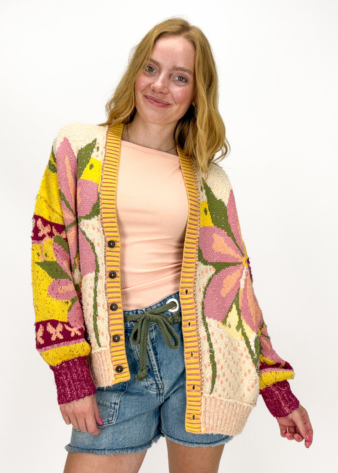 Free People Bali Tropical Garden Sweater