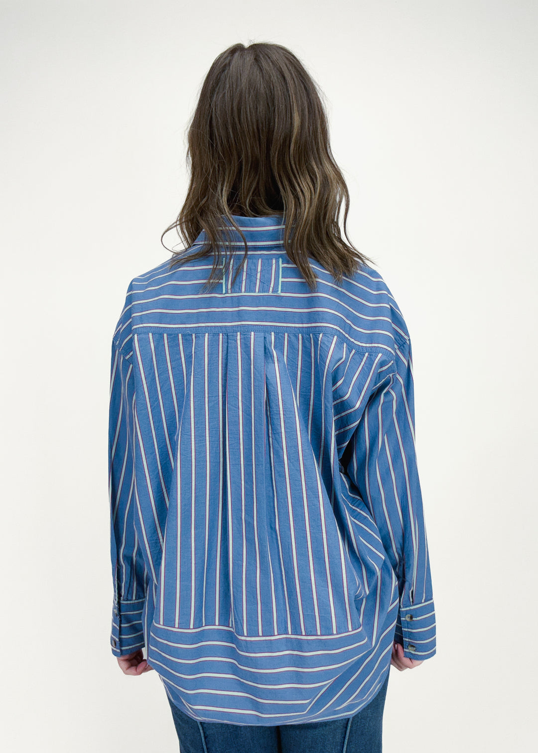 Free People Striped Varsity Vibes Shirt