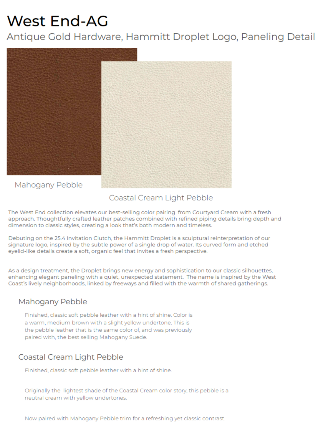 Graphic of white and brown leather