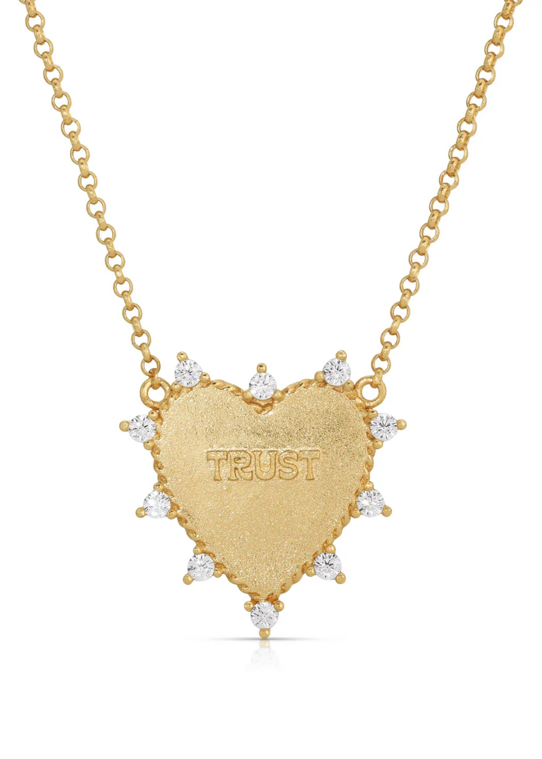 Joy Dravecky Heart of Trust Necklace in Gold