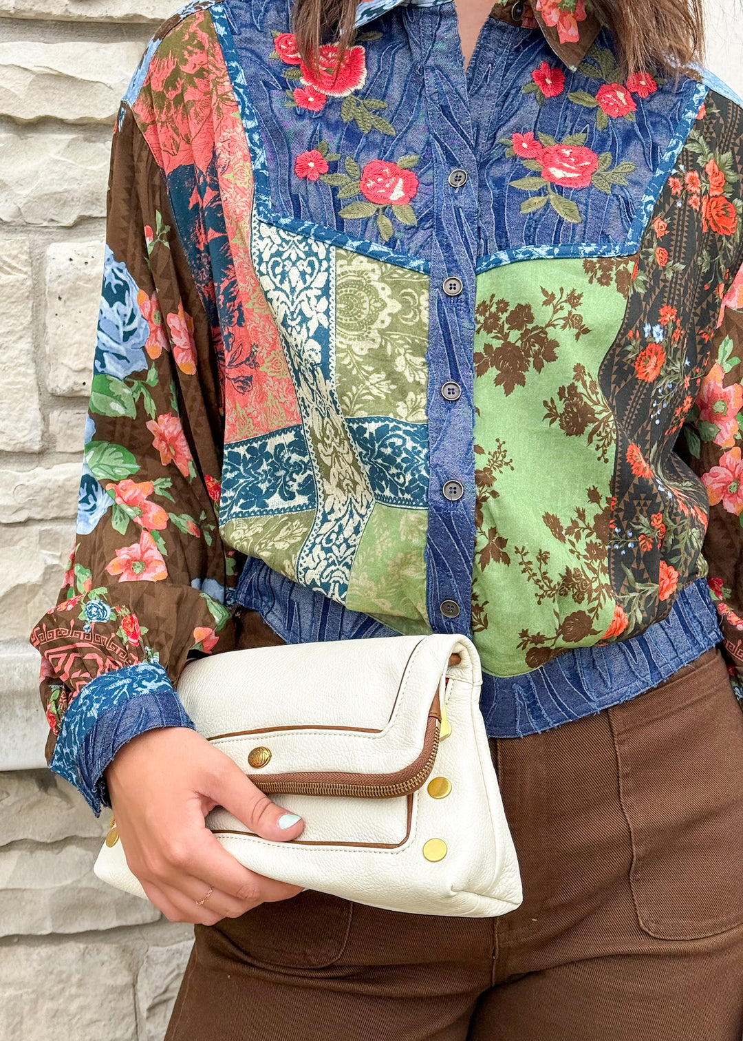 Martha Embroidered Button Down