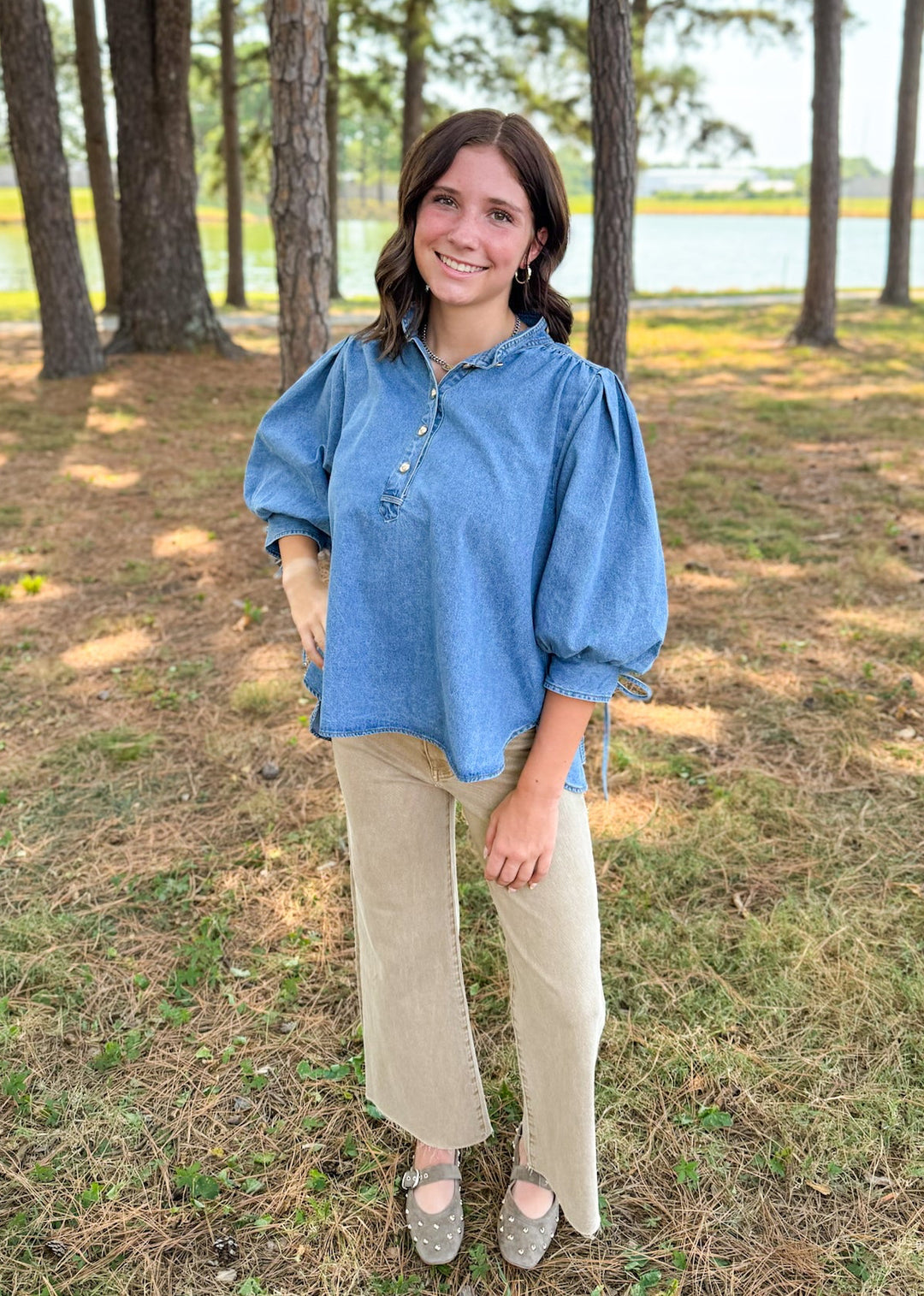Diana Denim Top