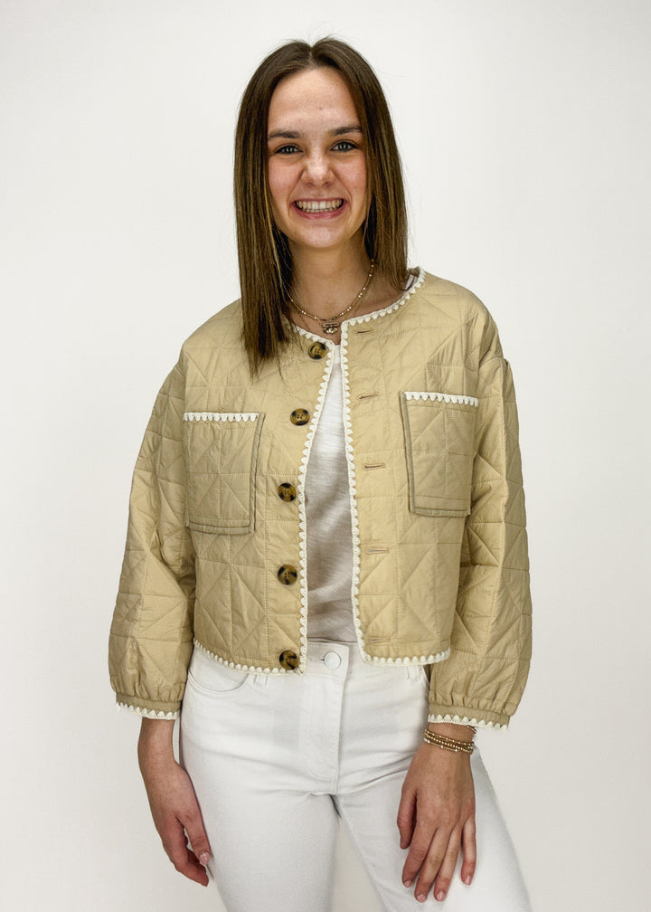 Dolce Cabo Roxanne Whip Stitch Cropped Jacket