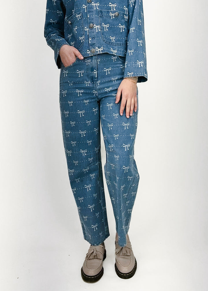 Presley Ribbon Barrel Jeans