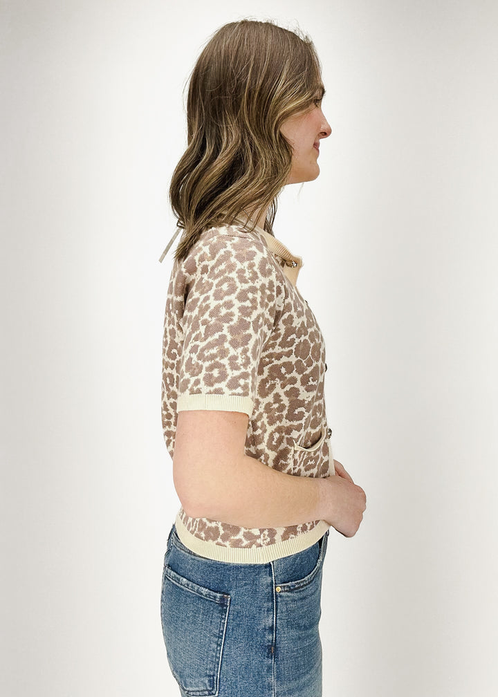 Katherine Leopard Print Cardigan