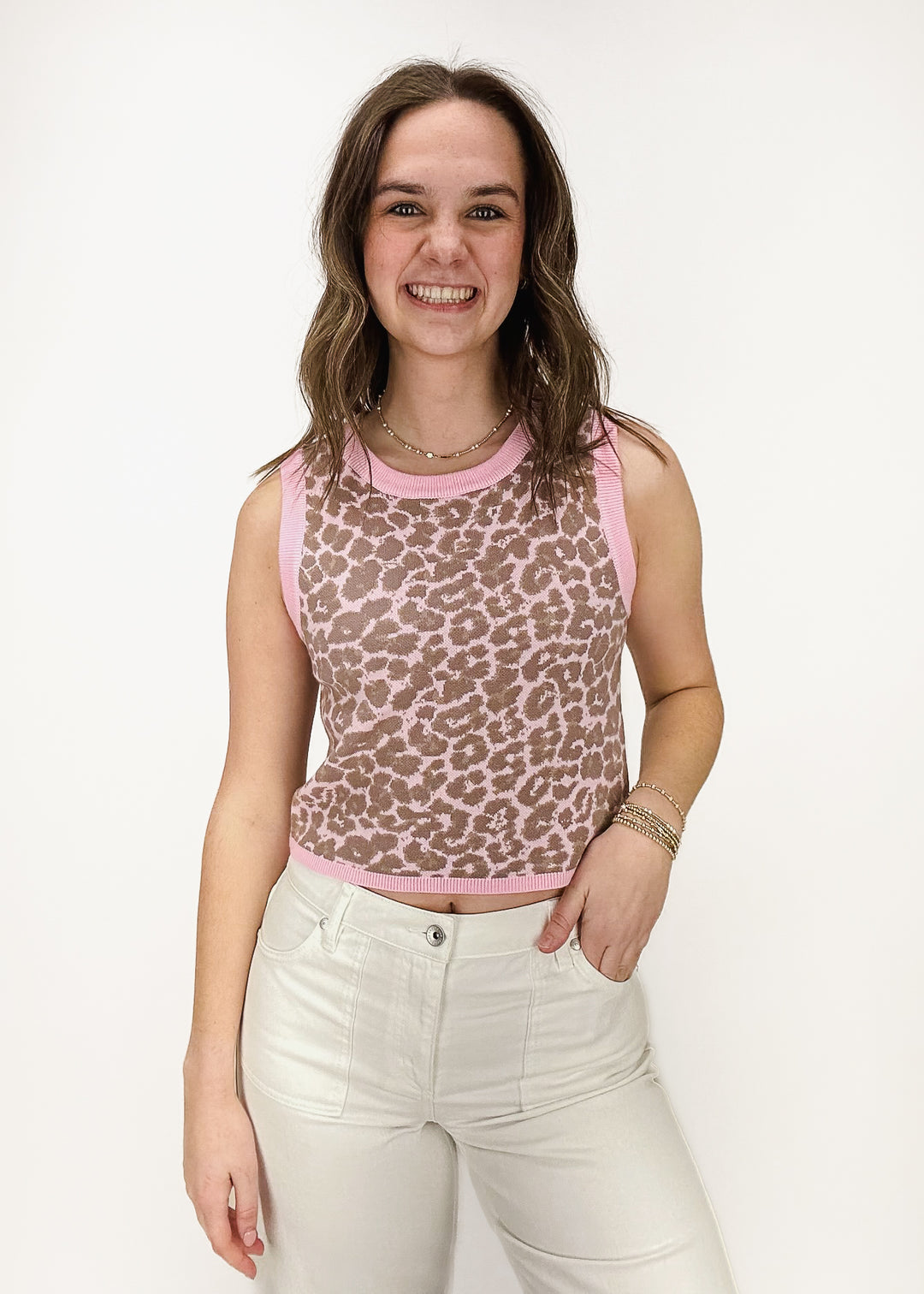 Caitlin Leopard Print Tank