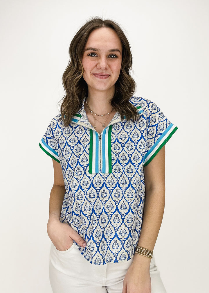 Margaret Half Zip Top