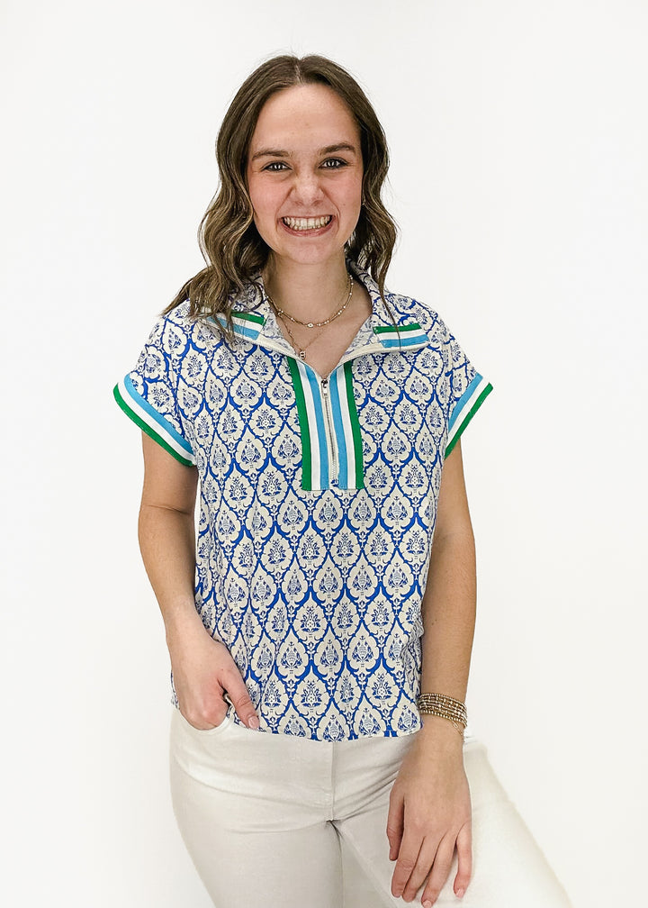 Margaret Half Zip Top