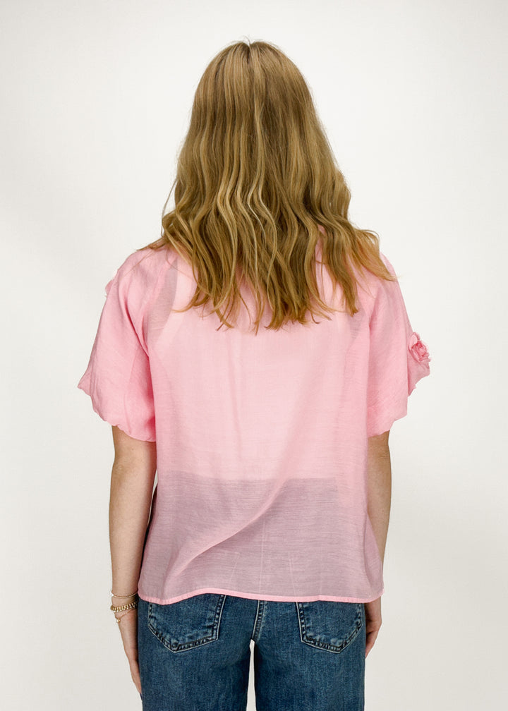 Astrid Rose Button Down - Pink