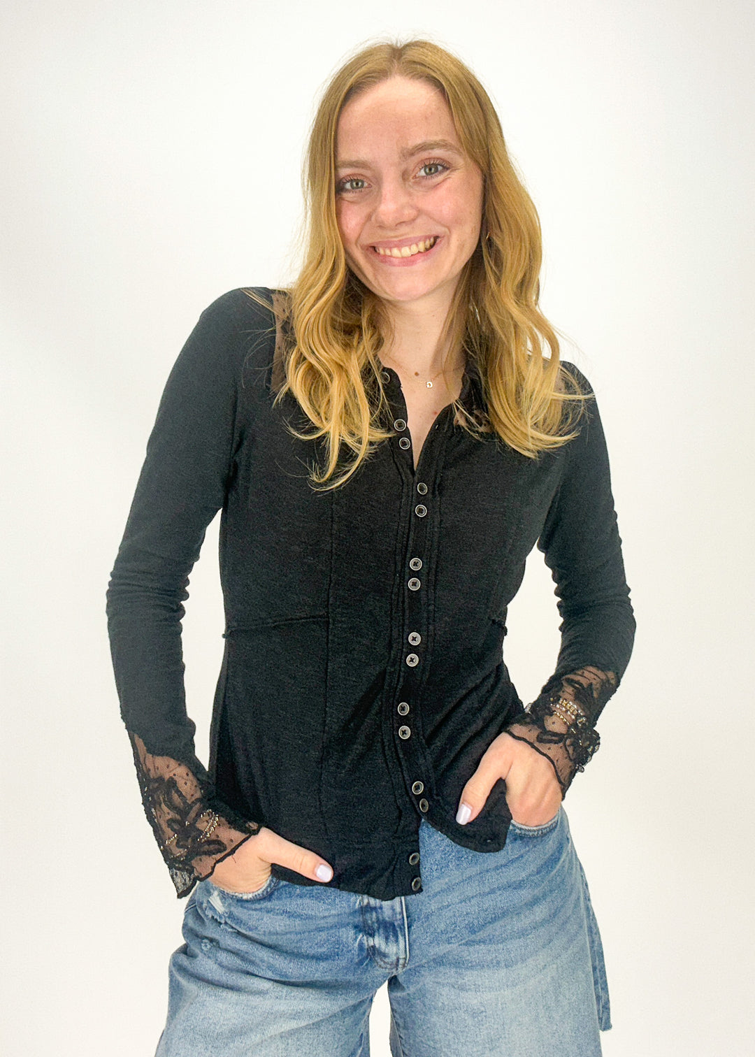 Free People Rosebud Cuff Top