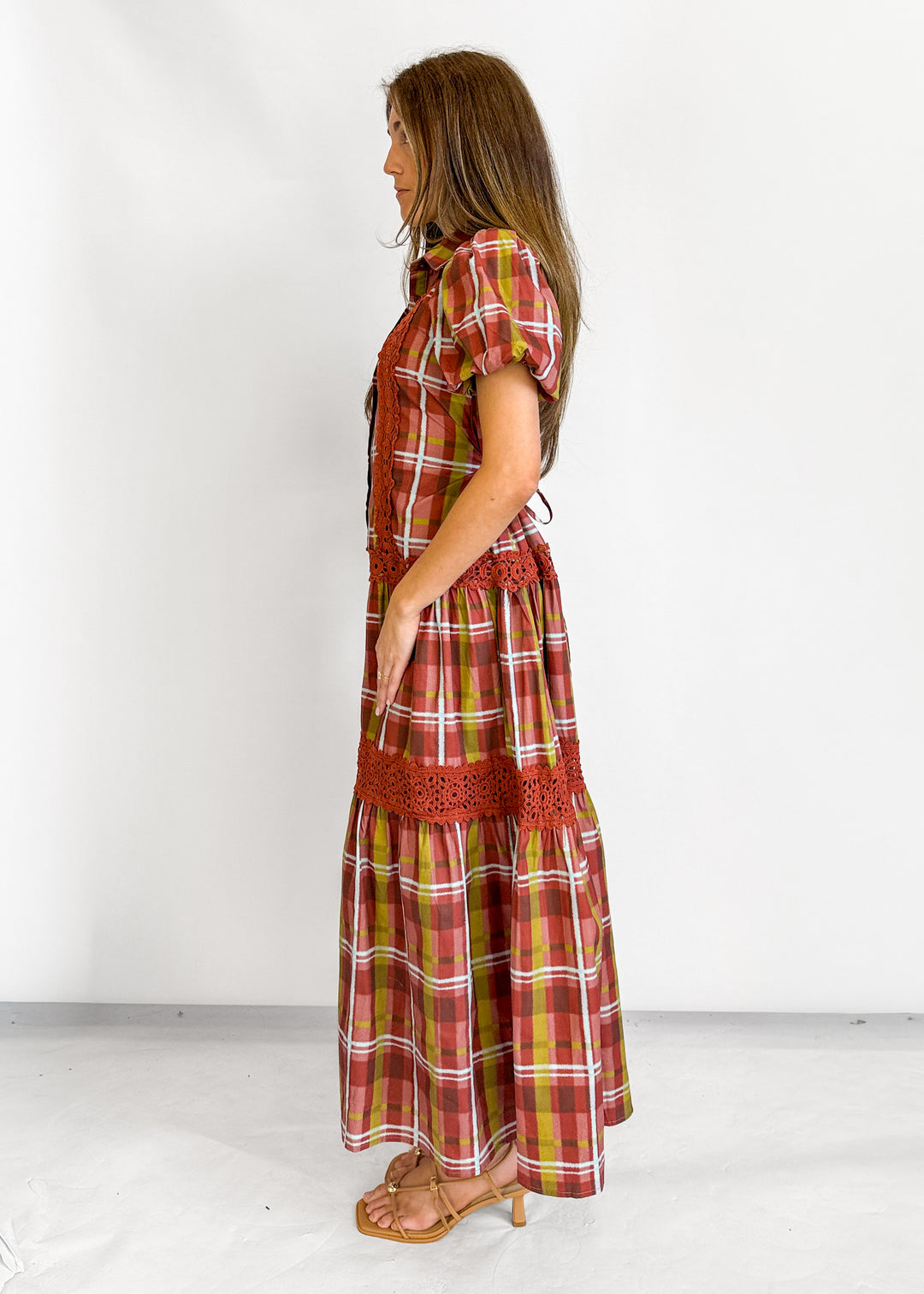 Rilee Midi Puff Sleeve Dress
