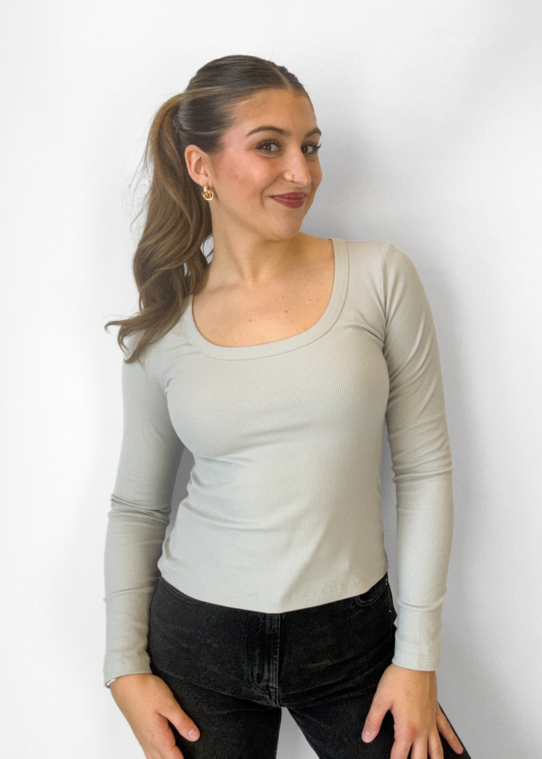 Z Supply Greyson Scoop Long Sleeve Tee