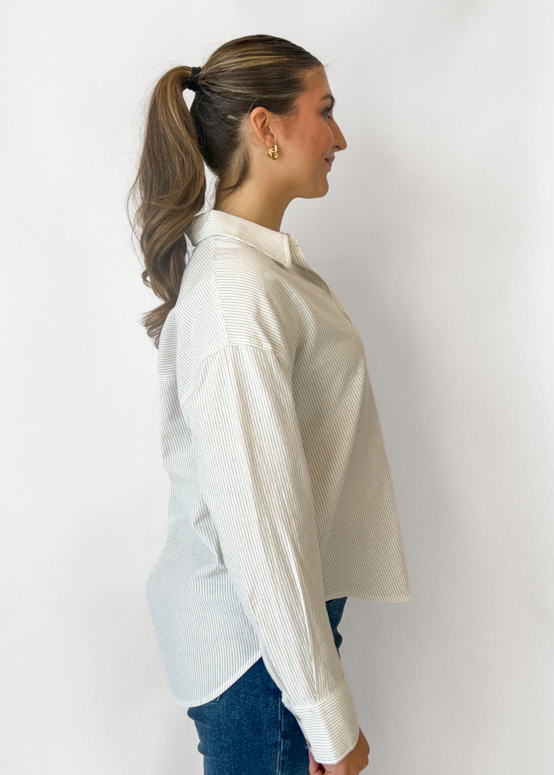Eden Pinstripe Button Down