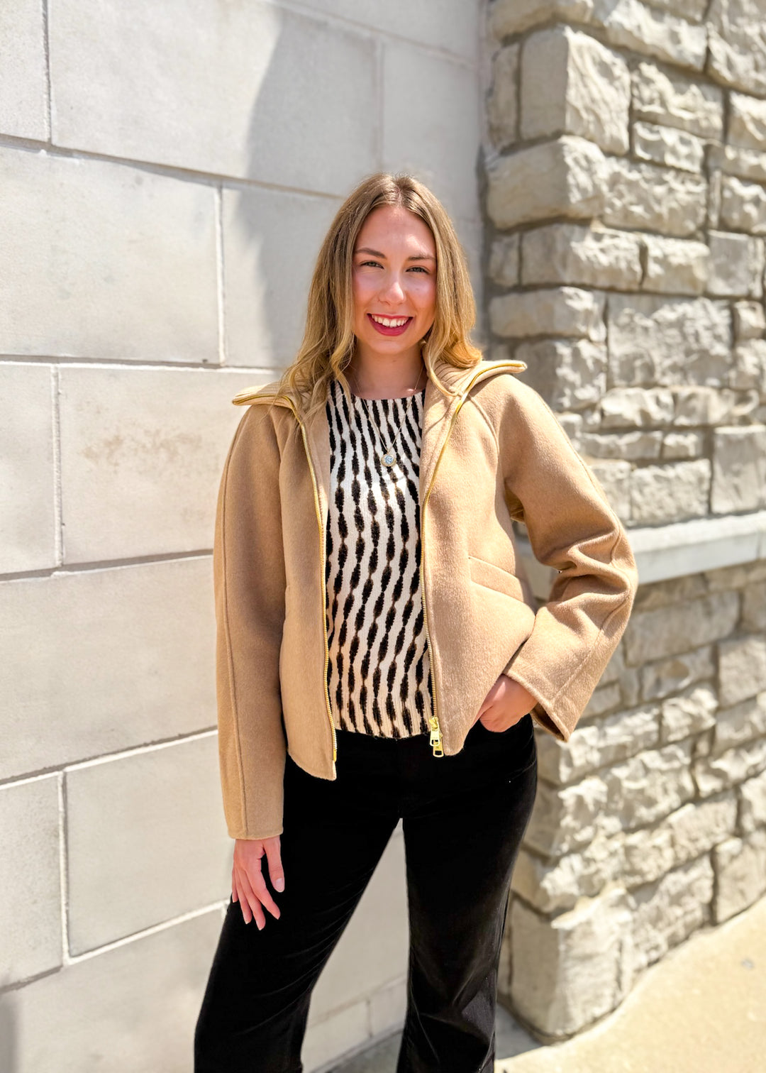 Varley Darnley Short Jacket - Candied Ginger