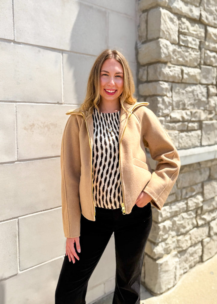 Varley Darnley Short Jacket - Candied Ginger